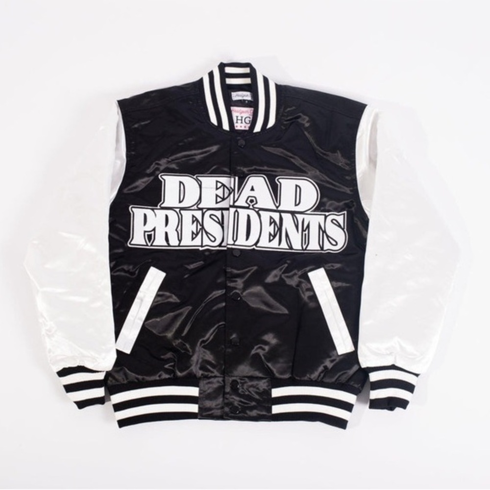DEAD PRESIDENTS SATIN JACKET BLACK NWT